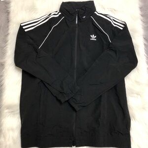 Adidas Black Windbreaker